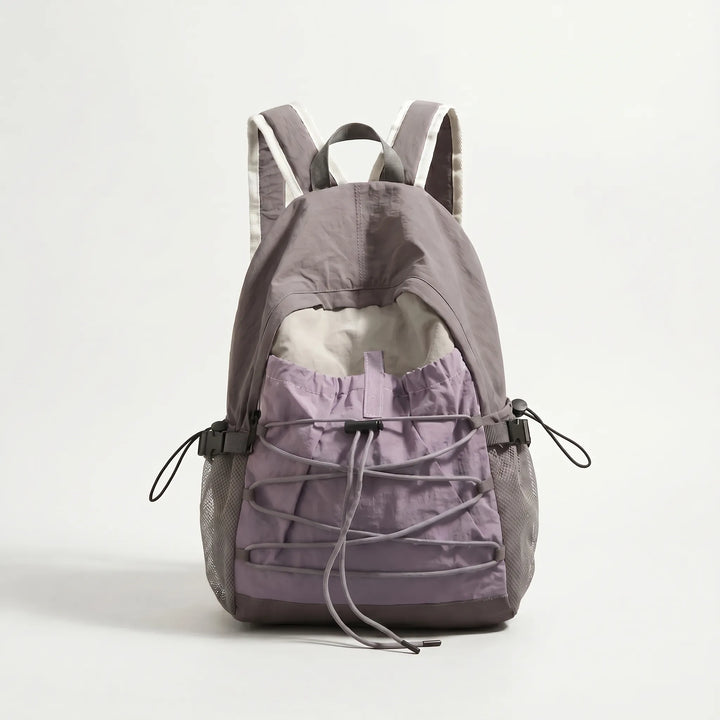 Durable nylon hiking backpack, lightweight and unisex, ideal for outdoor adventures and day trips.