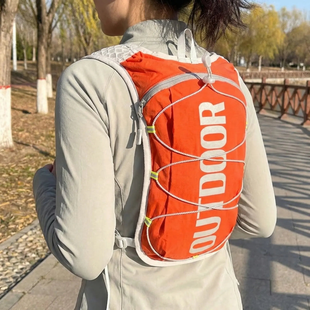 Unisex lightweight running hydration vest for trail running, hiking, and cycling. Ideal for active outdoors.