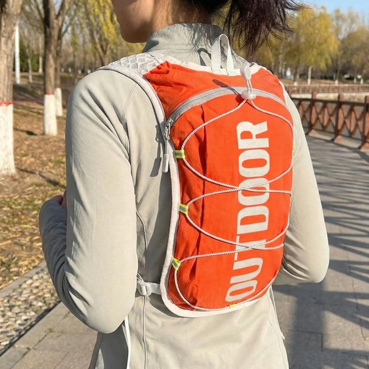 Unisex lightweight running hydration vest for trail running, hiking, and cycling. Ideal for active outdoors.