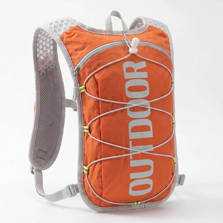Lightweight hydration vest for runners and hikers. Unisex design for active outdoor adventures & trail sports.
