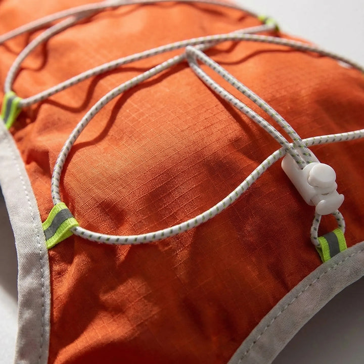 Hydration vest for running, cycling, and hiking. Unisex, lightweight activewear for outdoor enthusiasts.