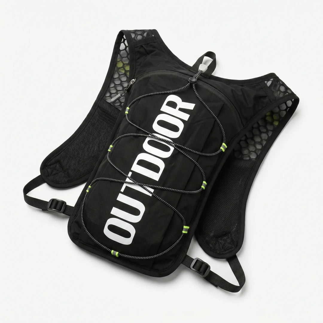 Lightweight running hydration vest, unisex. Essential gear for active outdoor sports like trail running and hiking.