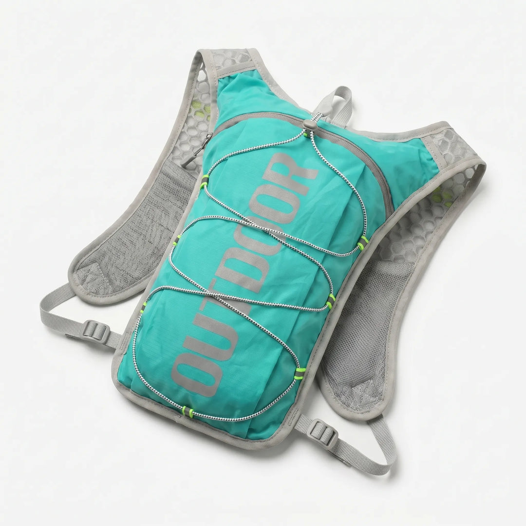 Active outdoors hydration vest, unisex and lightweight. Great for running, cycling, and long hikes.