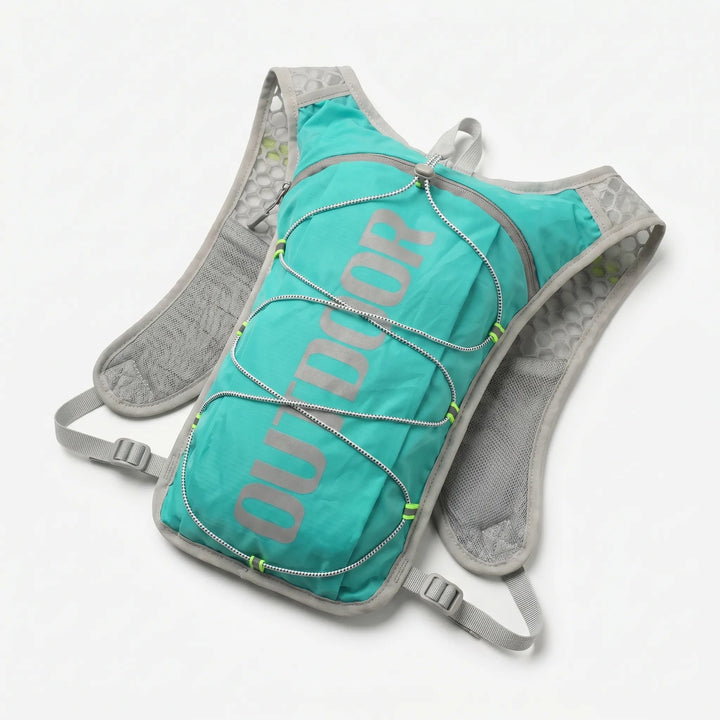 Active outdoors hydration vest, unisex and lightweight. Great for running, cycling, and long hikes.