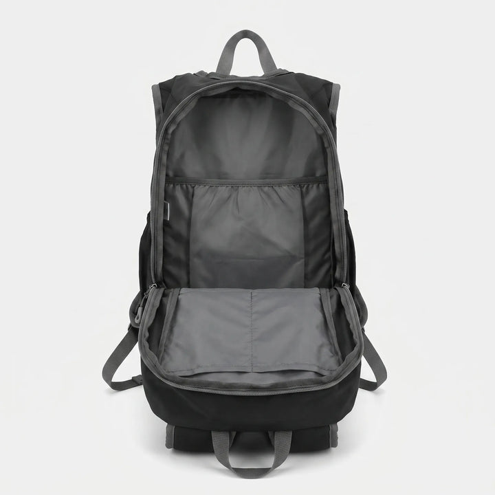 Durable unisex travel backpack, an essential lightweight daypack for hiking & outdoor gear.