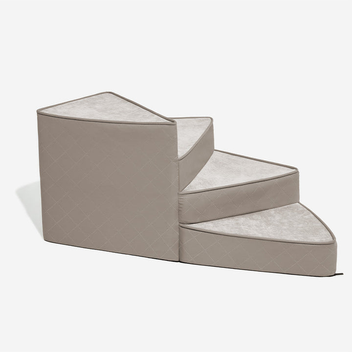 Unisex pet stairs: modern faux leather and water-resistant