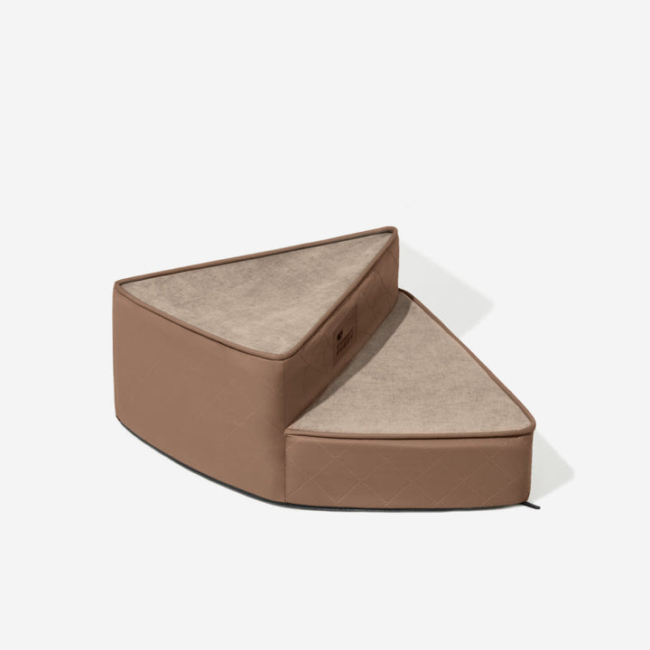 Pet furniture: 3-step faux leather stairs, easy for pets to climb