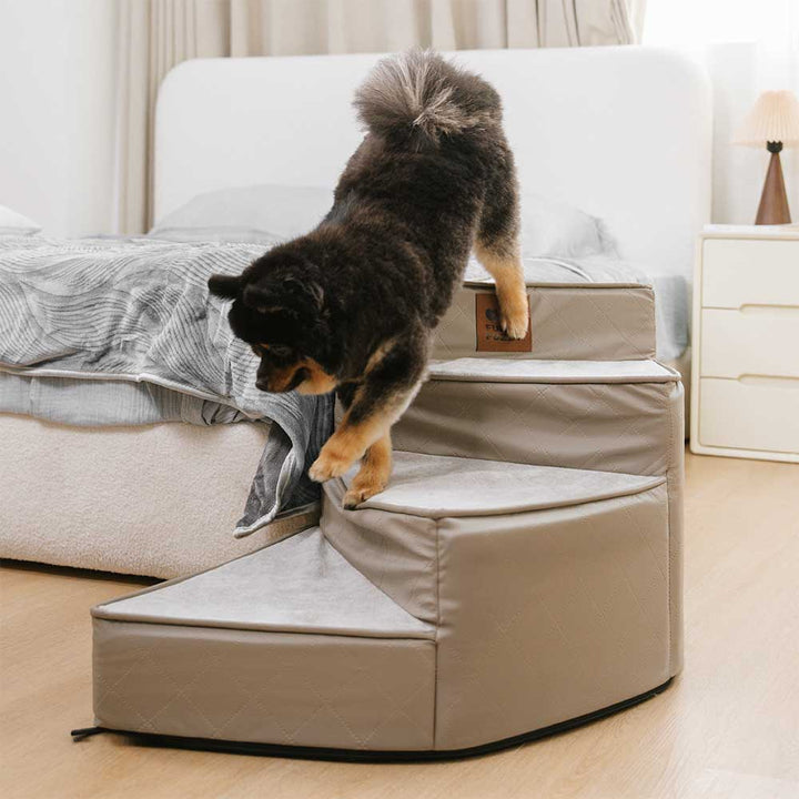 Water-repellent cat steps for joint support, durable & stylish