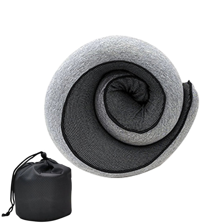 Unisex luxury travel neck pillow offers superior comfort and support. Essential for any journey, plane or car.