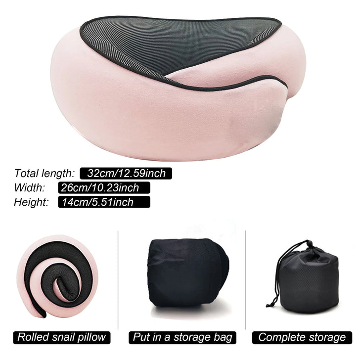 Premium unisex airplane neck pillow with memory foam for luxurious comfort and perfect neck support on flights.