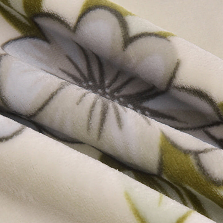Soft fleece bed sheets, complete set including fitted sheet, flat sheet, and pillowcases for winter