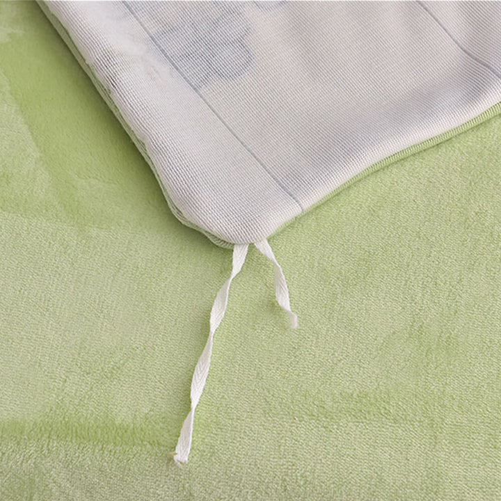 Elegant fleece sheet set, super soft and warm, perfect for a cozy winter bedroom aesthetic