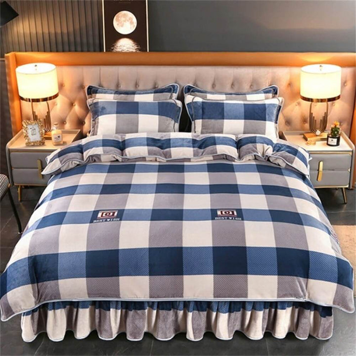 Unisex luxury fleece bedding in a rich color, designed for warmth and softness during winter