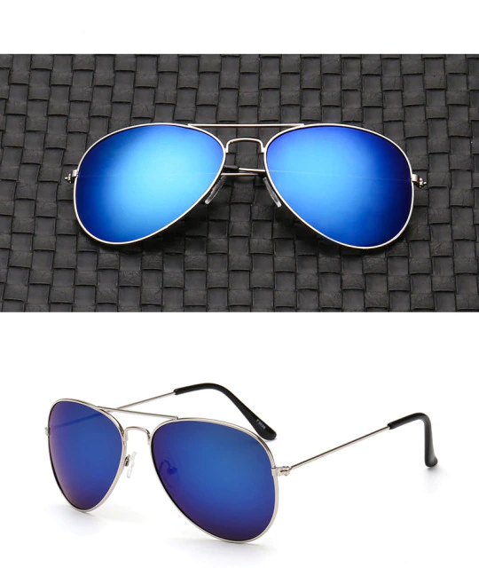 Driving glasses: Unisex polarized aviator sunglasses providing superior UV protection & clear vision.