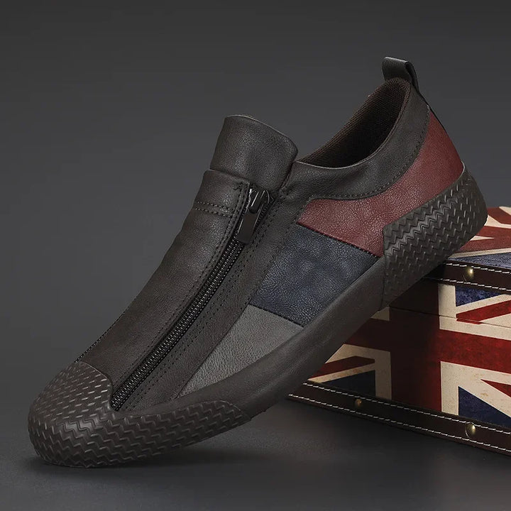 Stylish unisex Milano zip sneakers, providing easy wear & ultimate comfort. Ideal for everyday casual footwear.