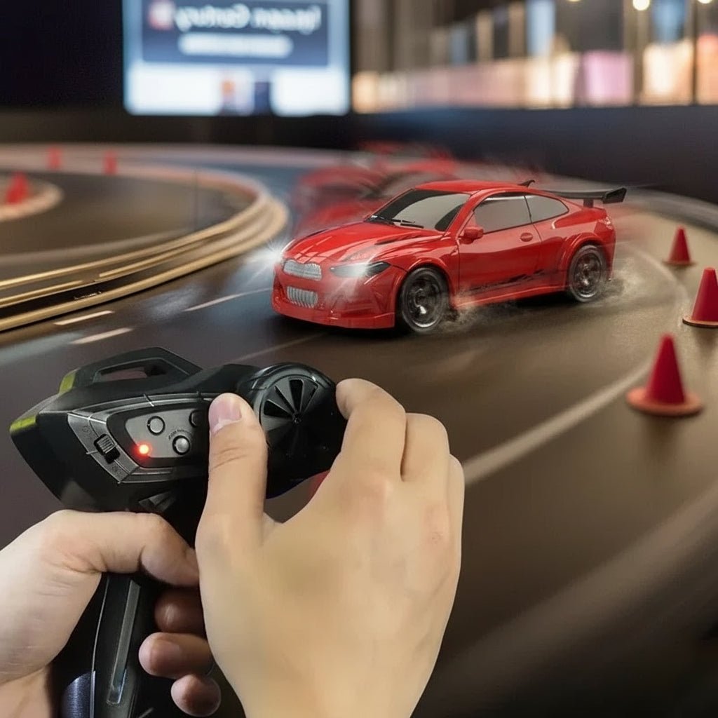 Kids' durable mini 4WD RC drift car. Fun remote control toy for indoor & outdoor play.