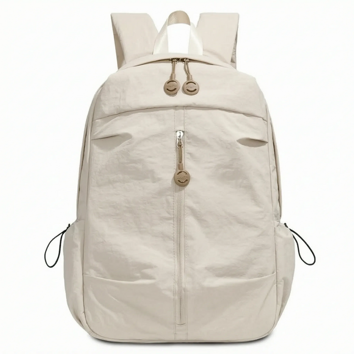 Modern minimalist backpack in black, versatile for travel, work, school, and daily essentials.