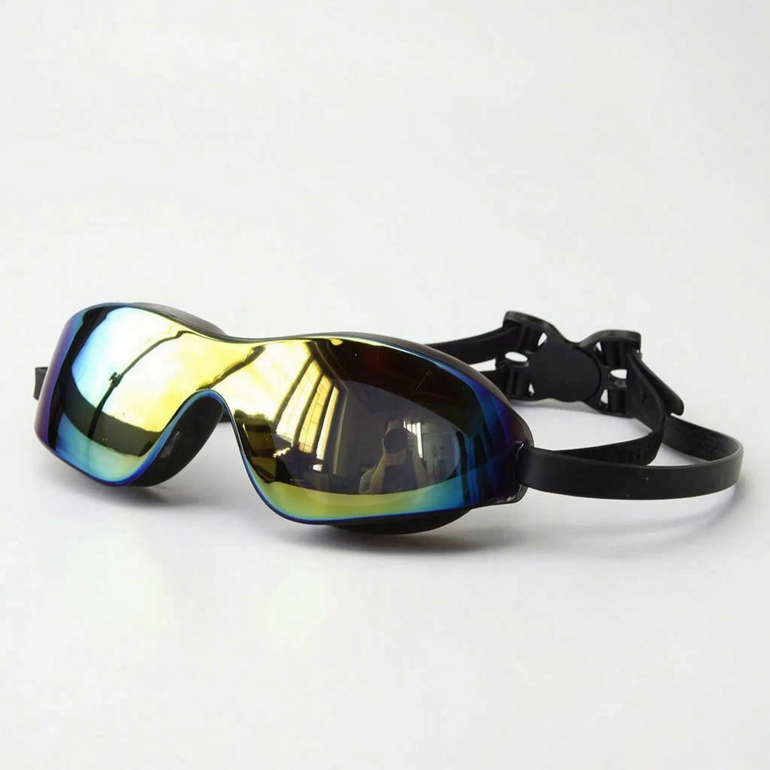 Unisex mirrored swimming goggles, designed for ultimate comfort & clear vision in any aquatic environment.