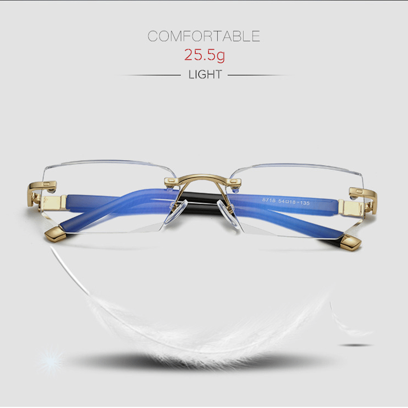 Durable VisionPlus multifocal reading glasses with anti-blue light tech for optimal clear vision.