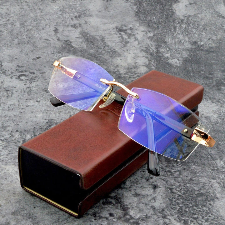 Modern TR90 unisex multifocal readers, providing clear vision and anti-blue light digital protection.