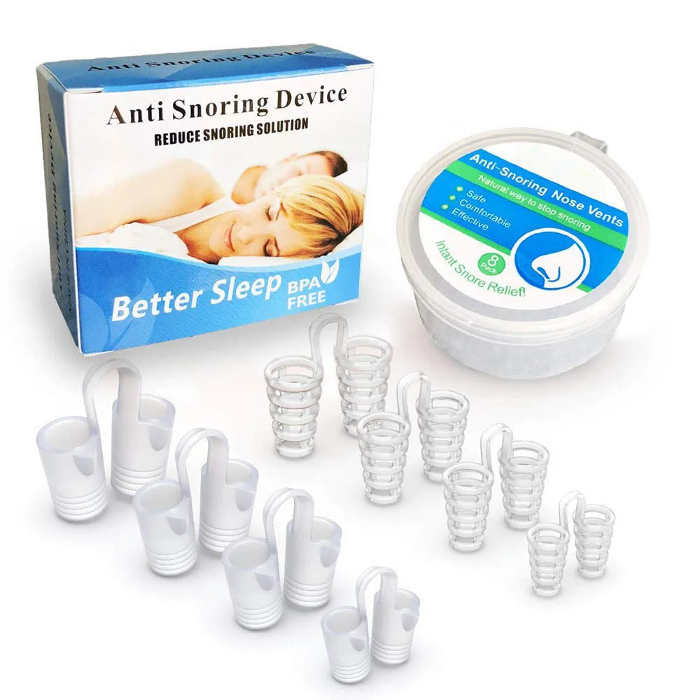 Unisex nasal dilator for snoring relief, improving sleep quality & breathing. Anti-snoring sleep aid for restful nights.