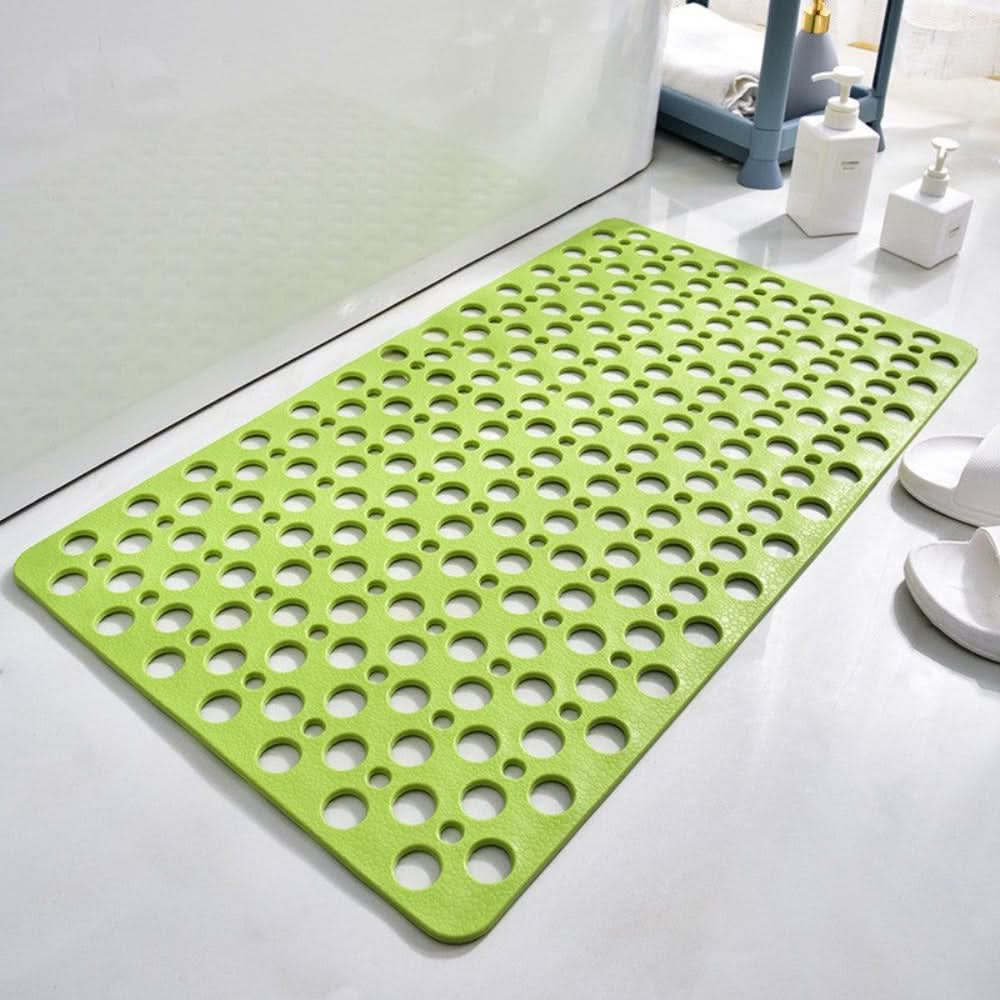 Home safety anti-slip mat for shower or tub, offering strong grip and hygienic security.