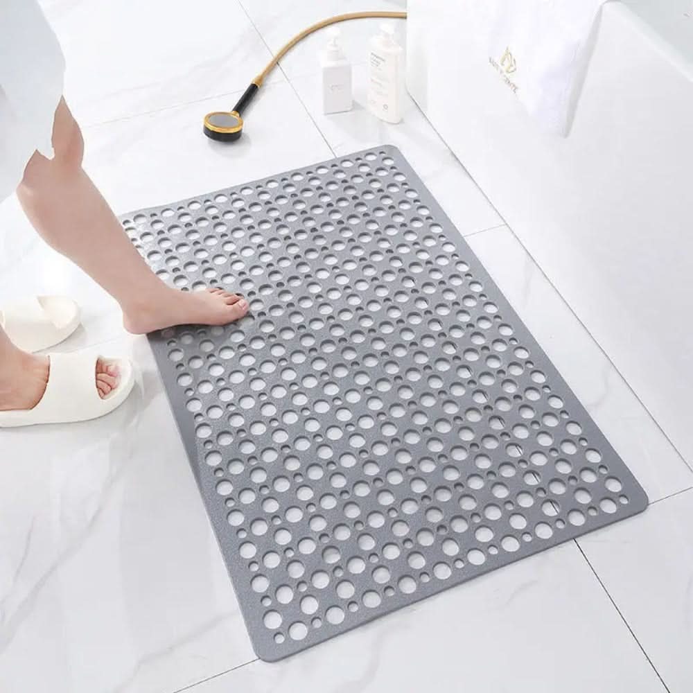Secure bathtub mat, non-slip & hygienic, designed for senior safety and easy cleaning.