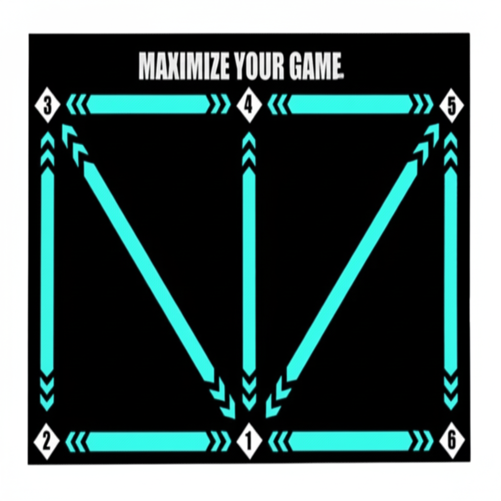 Master indoor soccer: Non-slip training mat for effective ball control, dribbling, and technique improvement.