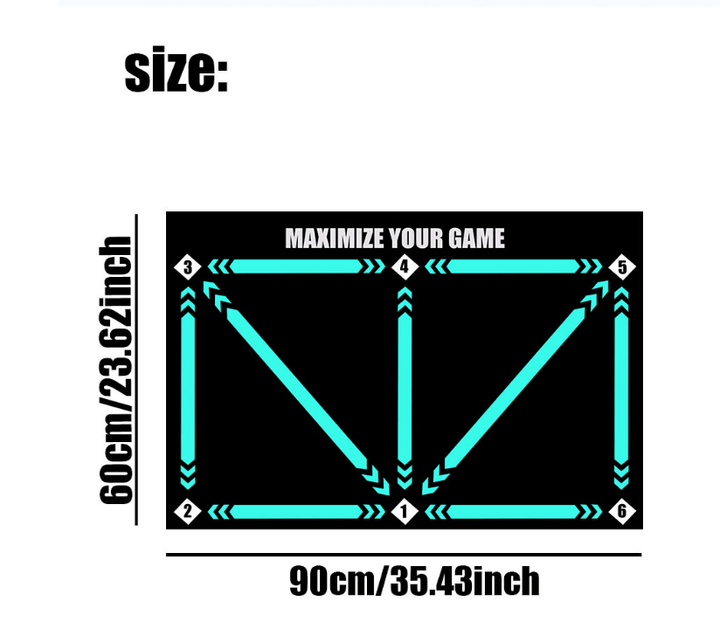 Unlock potential: Non-slip soccer training mat for indoor ball control, skill enhancement, and personal drills.