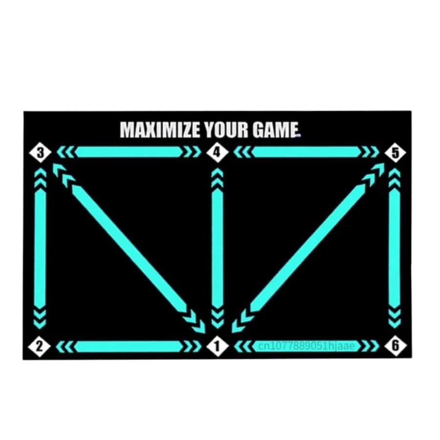 High-quality non-slip training mat for multi-skill soccer development, ball control, and indoor practice.