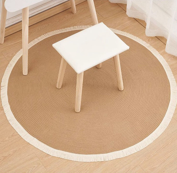 Multipurpose pet rug: a Nordic handwoven cotton scratch mat, also a chic home decor item