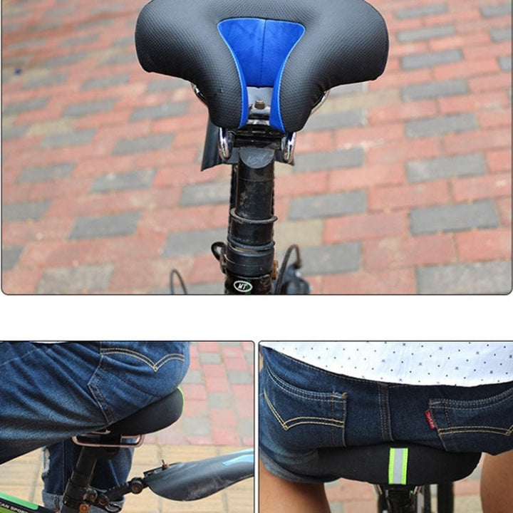 High-performance unisex noseless bike saddle. Thick soft padding provides exceptional comfort for mountain biking.
