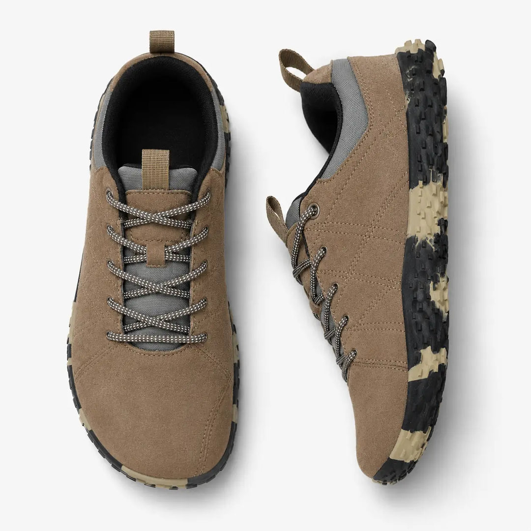Barefoot walking shoes, orthopedic design for comfort, flexible & wide toe box for natural foot splay.