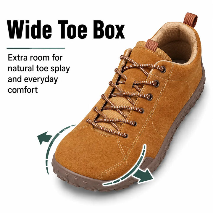 Orthopedic barefoot walking shoes for men & women. Flexible, cushioned & natural movement support.