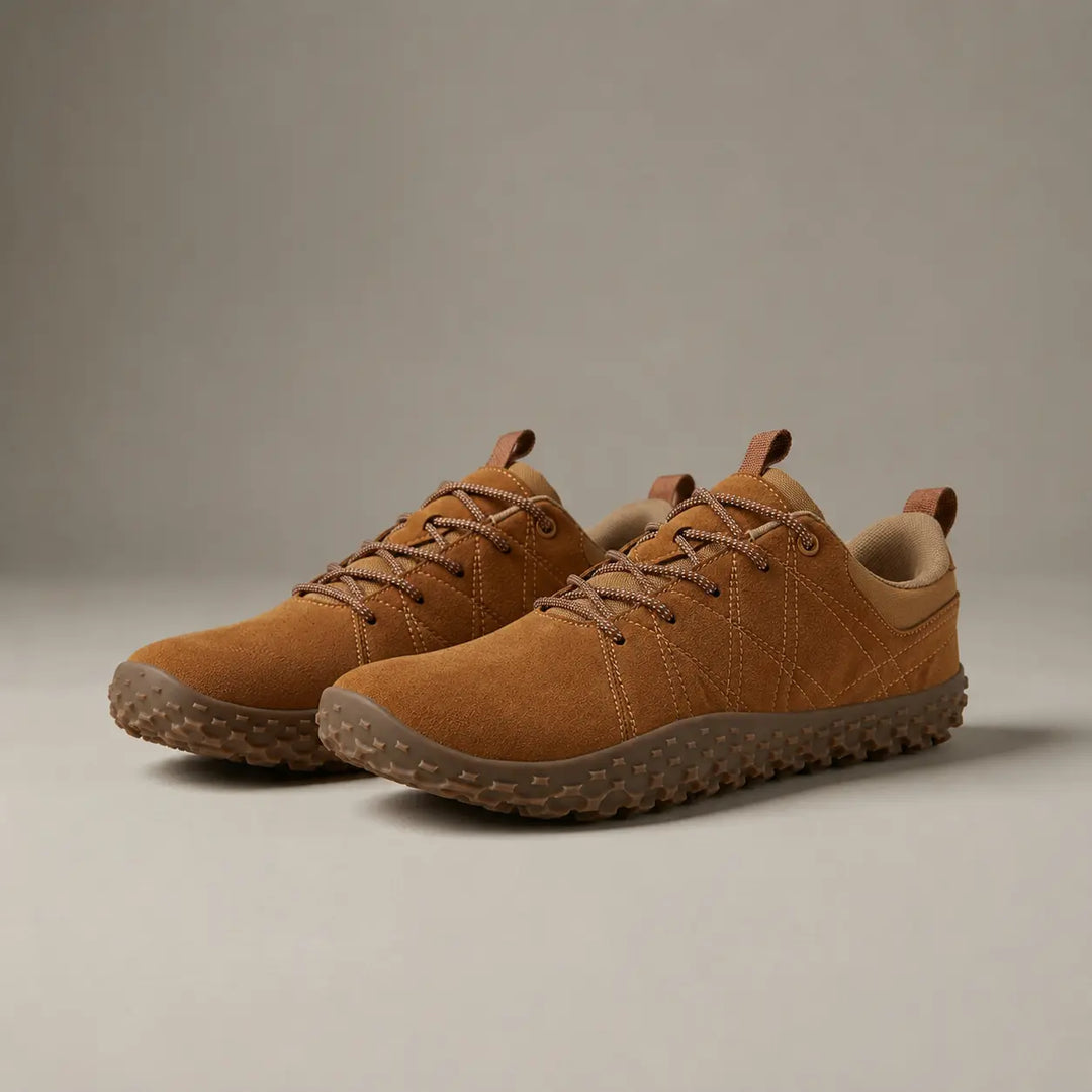 Unisex activewear: cushioned barefoot hiking shoes. Wide toe box ensures comfort & natural foot splay.
