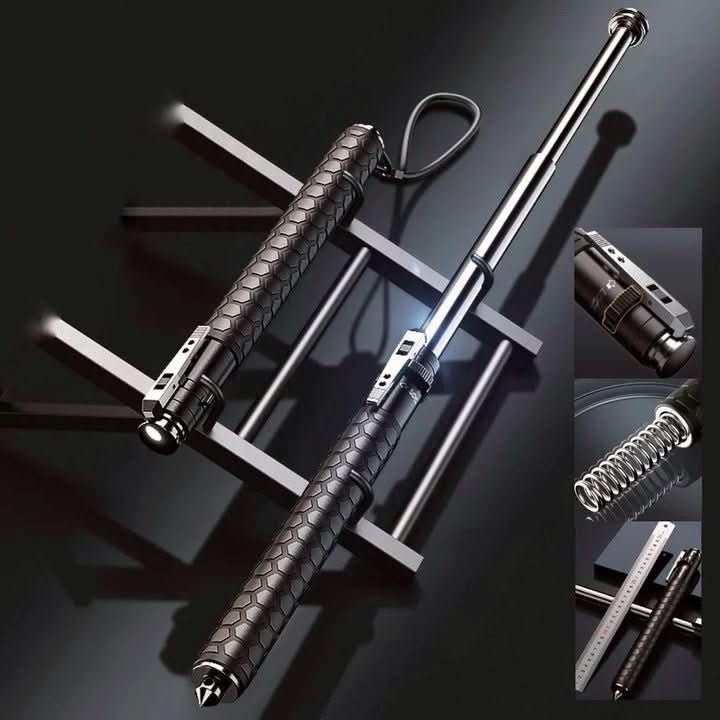 Durable walking stick for outdoor gear enthusiasts. Offers reliable support & personal safety.