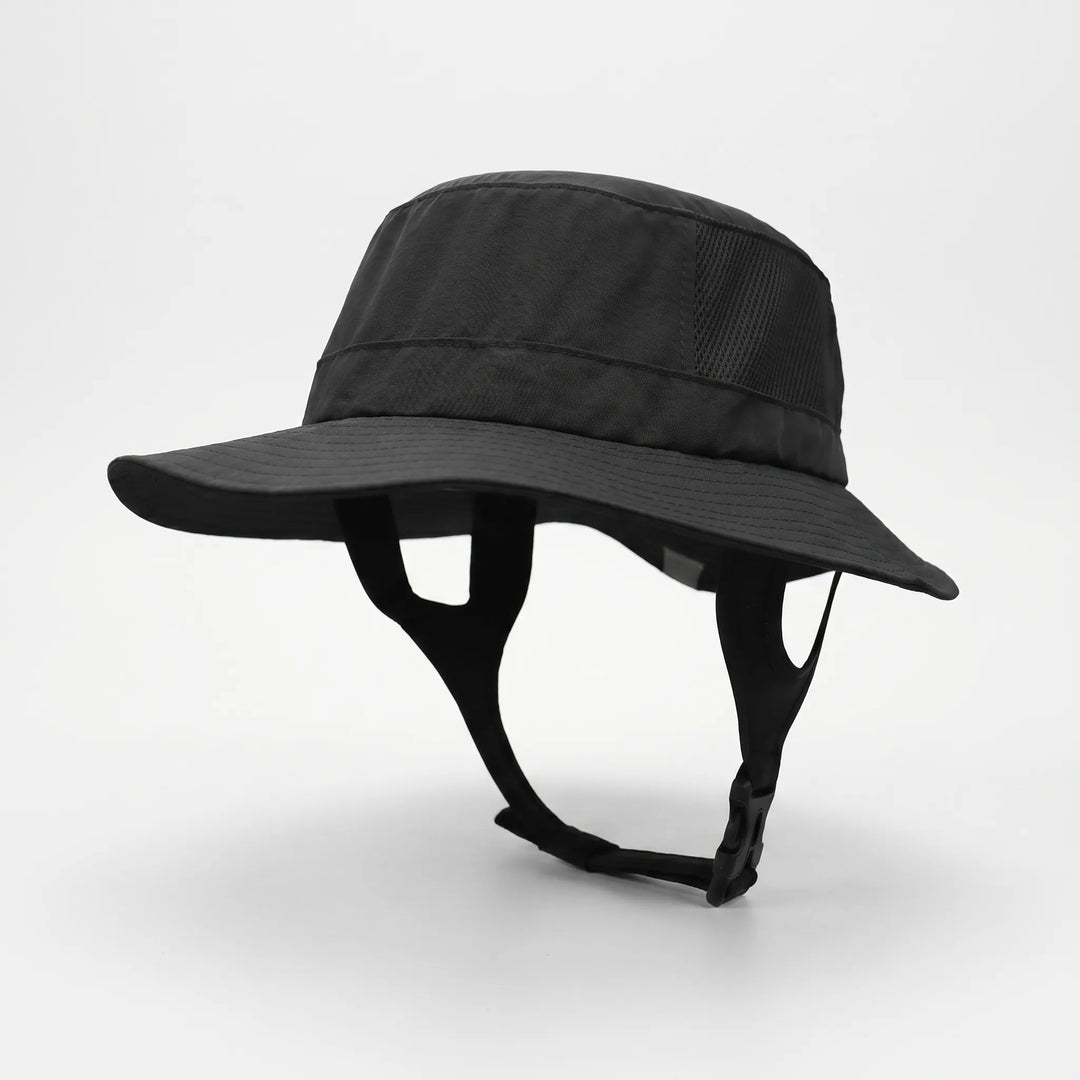 Stylish unisex surf bucket hat, ventilated for summer outdoor adventures. Wide brim provides excellent sun protection.