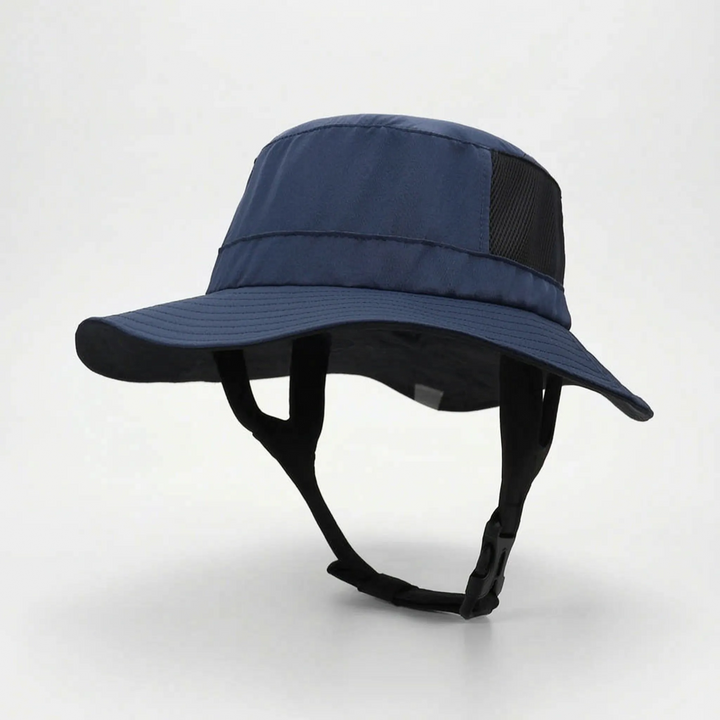 Stay protected with this unisex ventilated surf bucket hat. Wide brim for sun, perfect for all outdoor activities.
