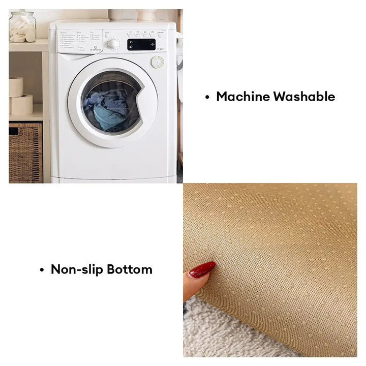 Unisex paw print couch cover showing its non-slip backing for furniture safety