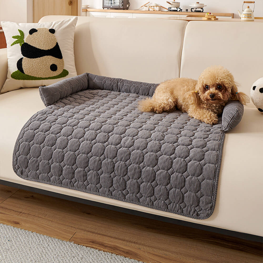 Dog bed and furniture protector, pearl fleece mat perfect for pets