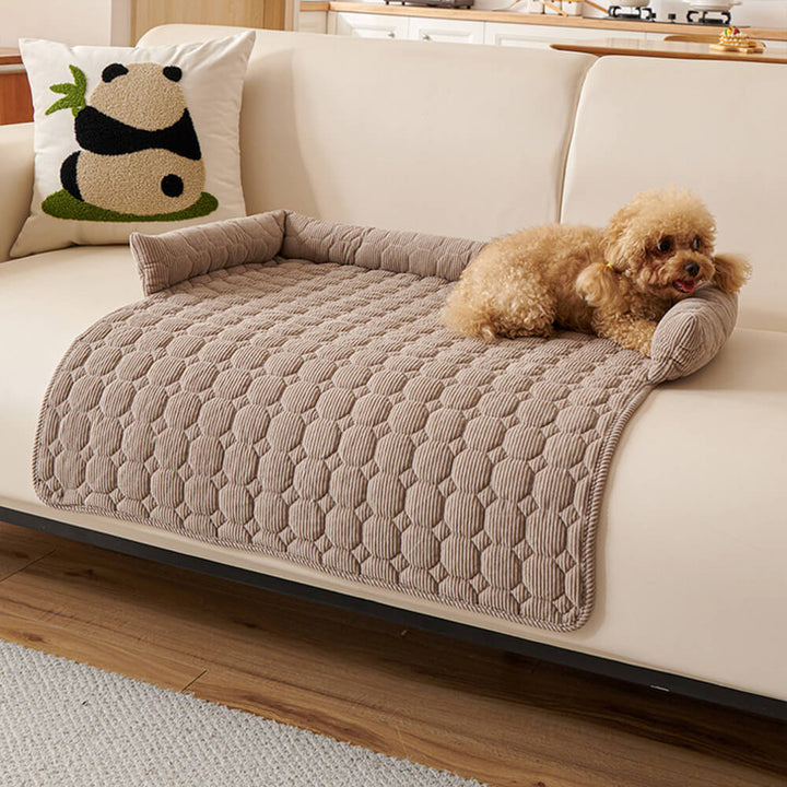 Comfortable dog bed and mat, pearl fleece protector highly washable