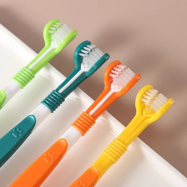 Unisex dog & cat toothbrush, essential pet care tool for superior oral hygiene