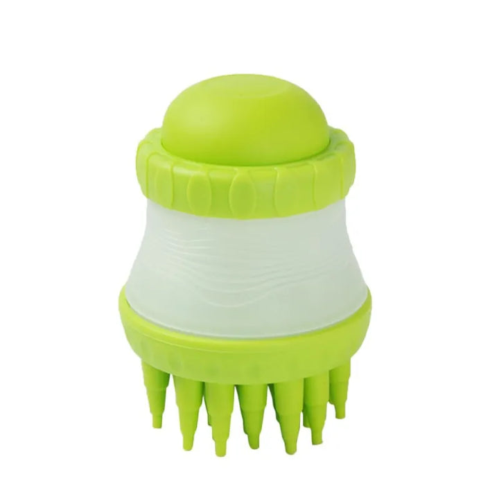 Multipurpose silicone brush for pet bathing, massage, and deshedding care