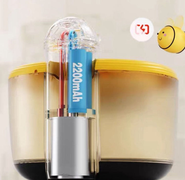 Automatic pet water fountain with fun bee design, perfect for any cat or dog