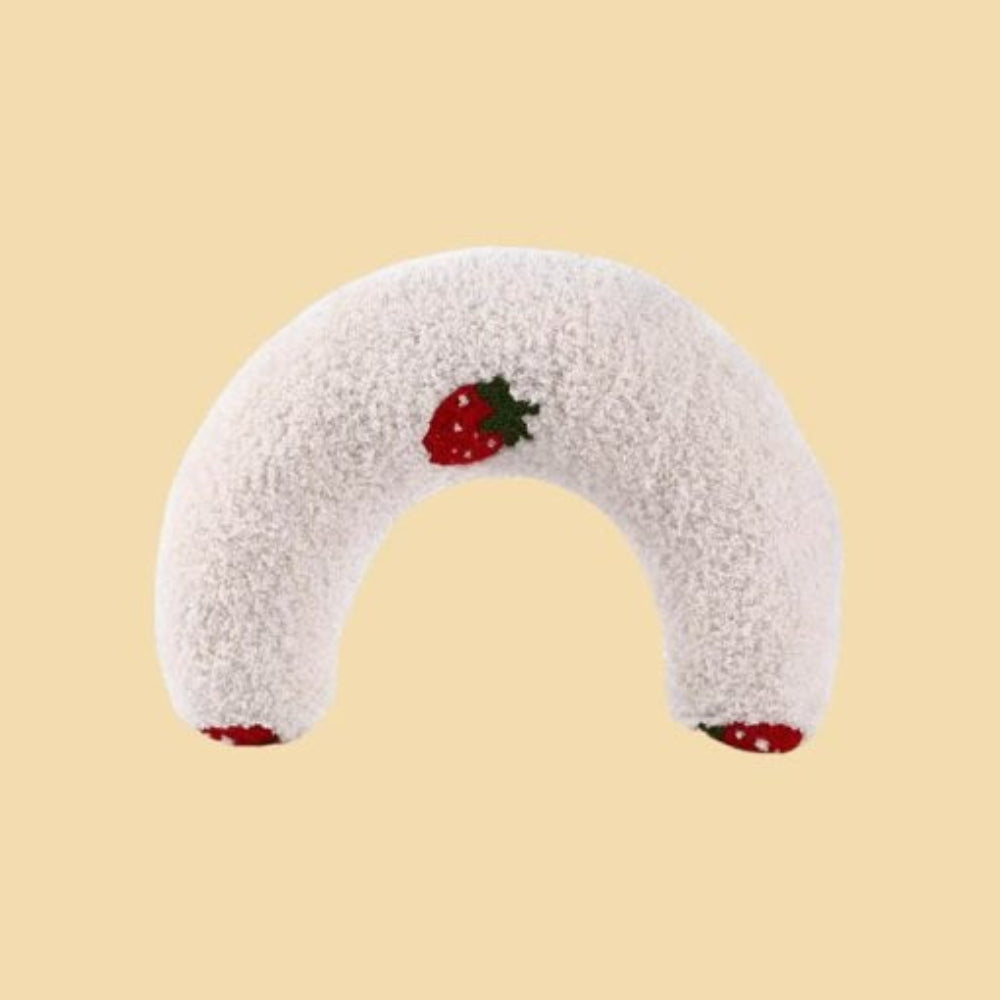 Luxurious pet accessory: white Pet Calming Cloud Pillow, plush comfort for dogs & cats