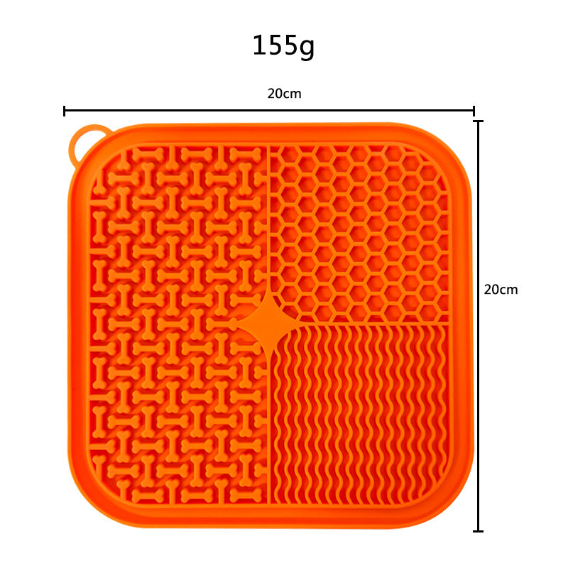 Pet supplies lick mat for dogs & cats, reduces boredom & stress with slow feeding.