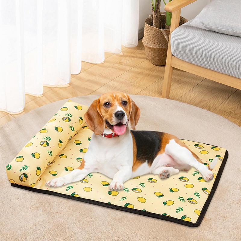 Durable pet cooling pad, waterproof & tear-resistant, provides instant relief for dogs & cats