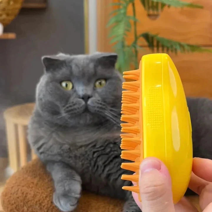 Pet grooming tool: a unisex deshedder and massage brush for comfortable animal care