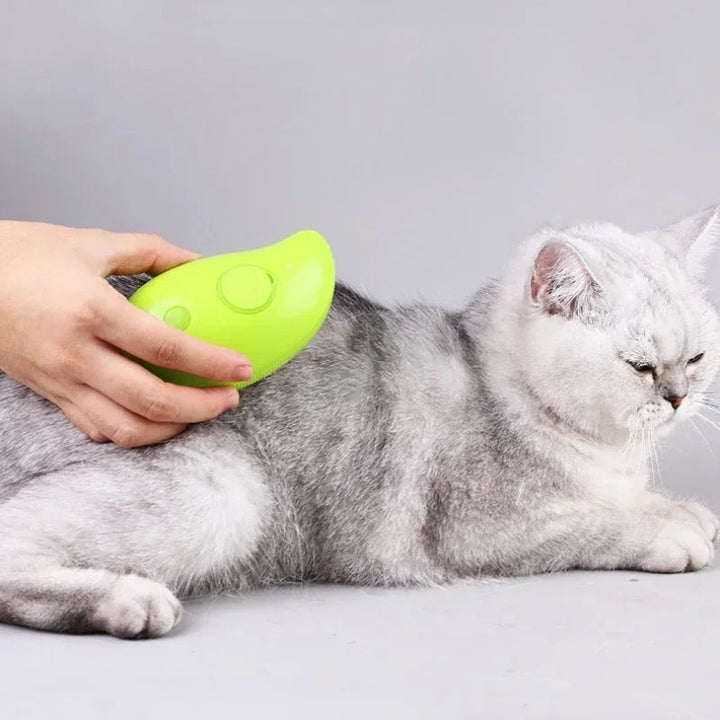 Unisex pet hair removal brush on a white background, highlighting its design for shedding reduction