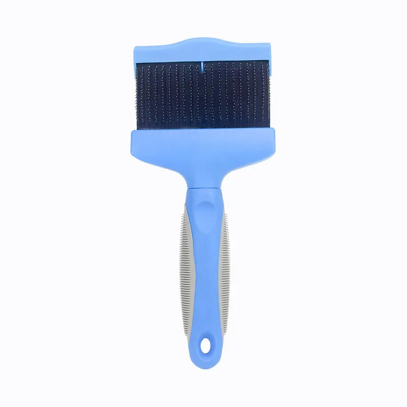 Ergonomic pet shampoo brush, detangling comb for cat and dog grooming, enhances pet care routine